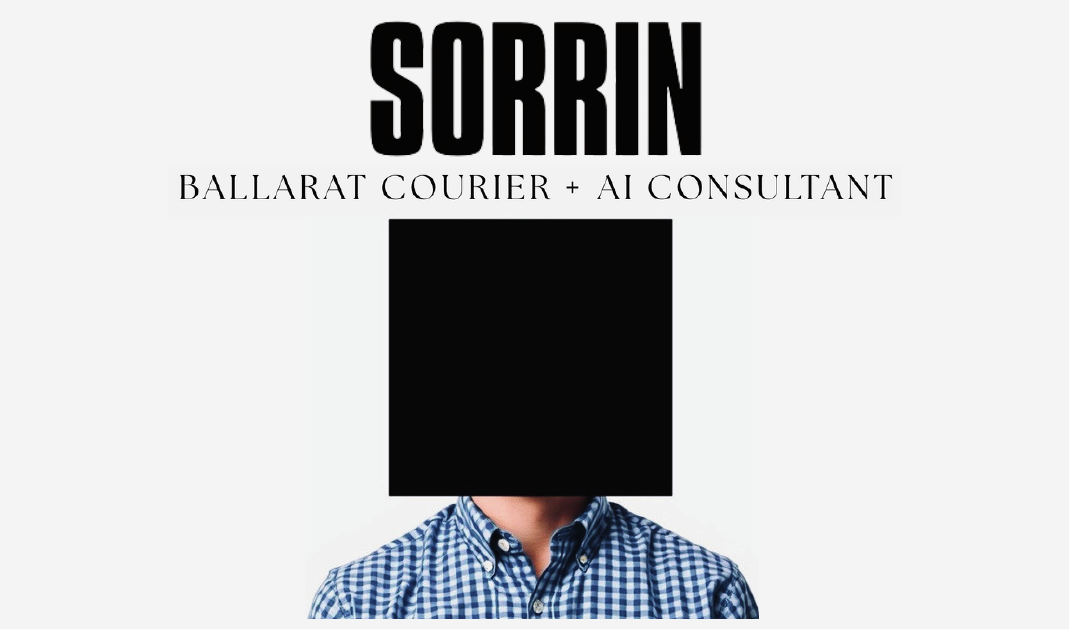 Front of the Sorrin business card